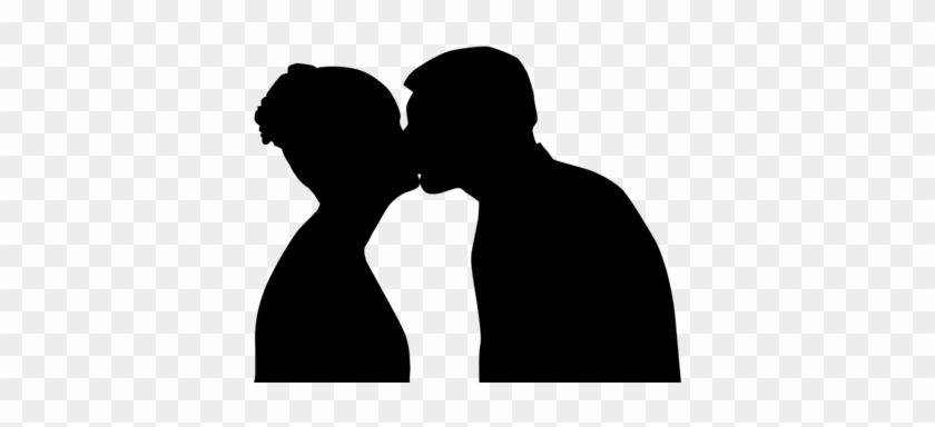 Love Kiss Hug Man Couple - Black And White Art Kissing #1354641