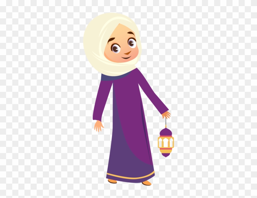 Clip Library Stock Hijab Vector - Hijab Girl Png #1354790