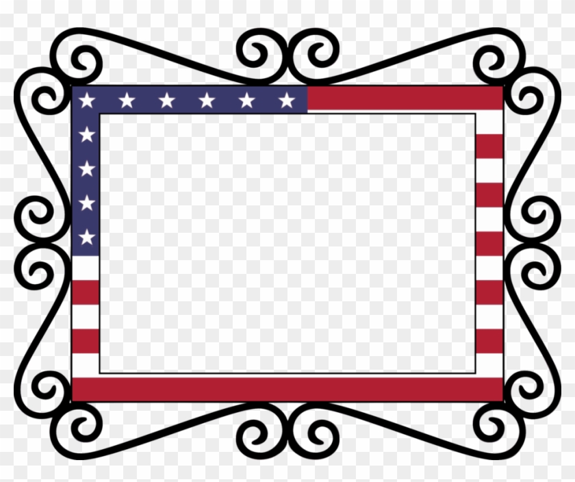 All Photo Png Clipart - Usa Flag Frame Png #1354820