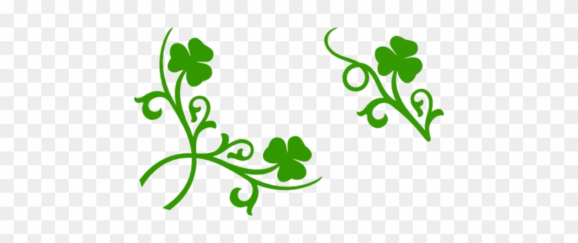 Shamrock Clipart Corner Border - Shamrock Clipart Corner Border #1354900