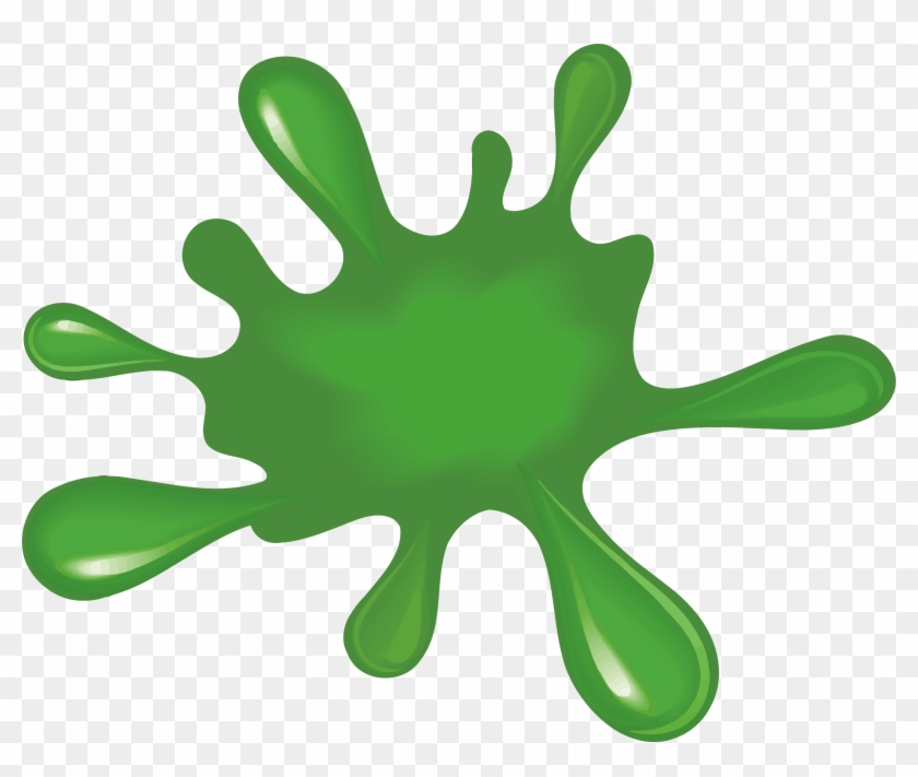 Big Image - Green Paint Splotch Clipart #1355032