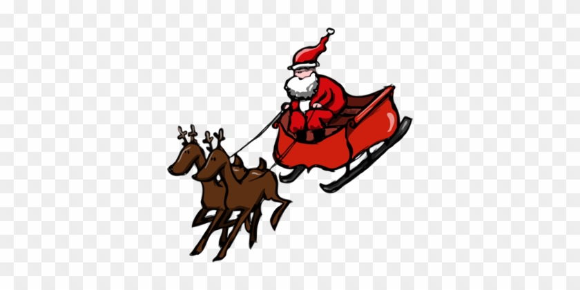 Santa Claus's Reindeer Mrs - Santa Claus Clipart Cars #1355035