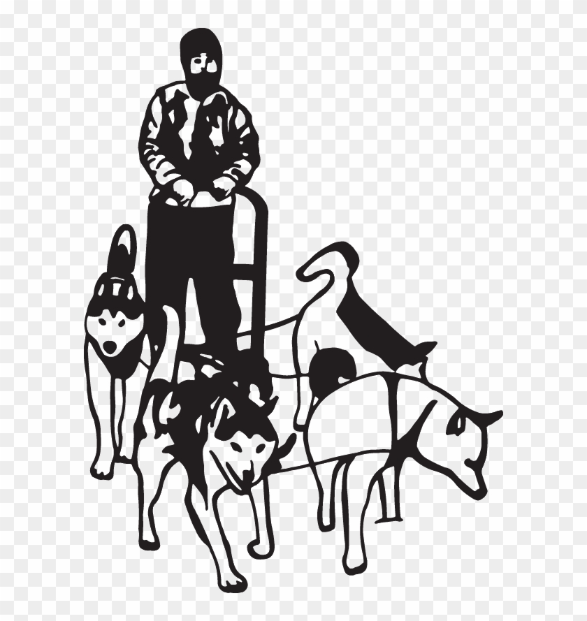 Graphic Royalty Free Stock Iditarod Decal - Musher Clip Art #1355045