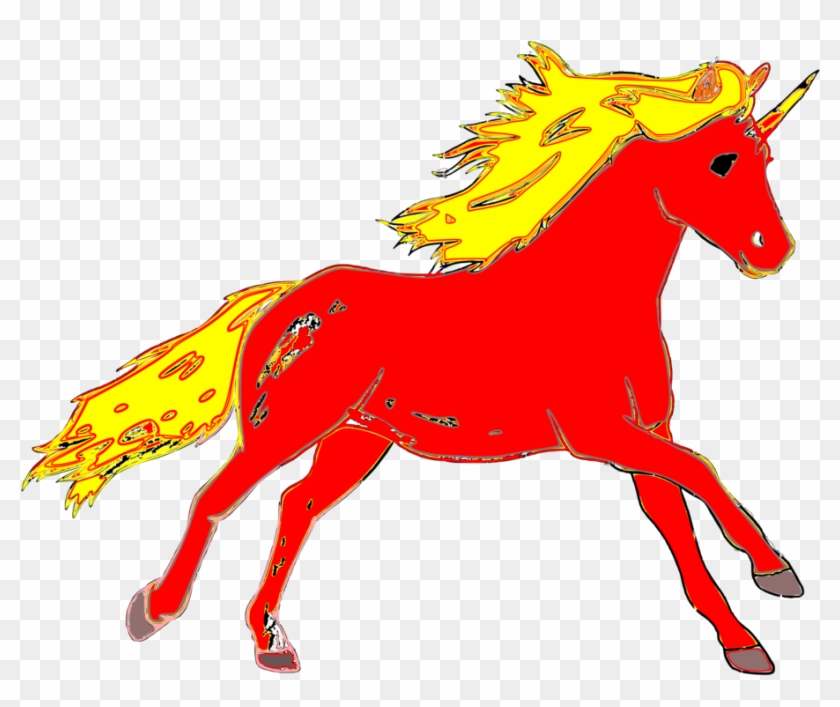 Mustang Computer Icons Pony Can Stock Photo - Fire Horse Cliparts #1355071