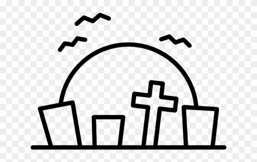 Cemetery Vector Drawn - Cemetery Vector Drawn #1355126