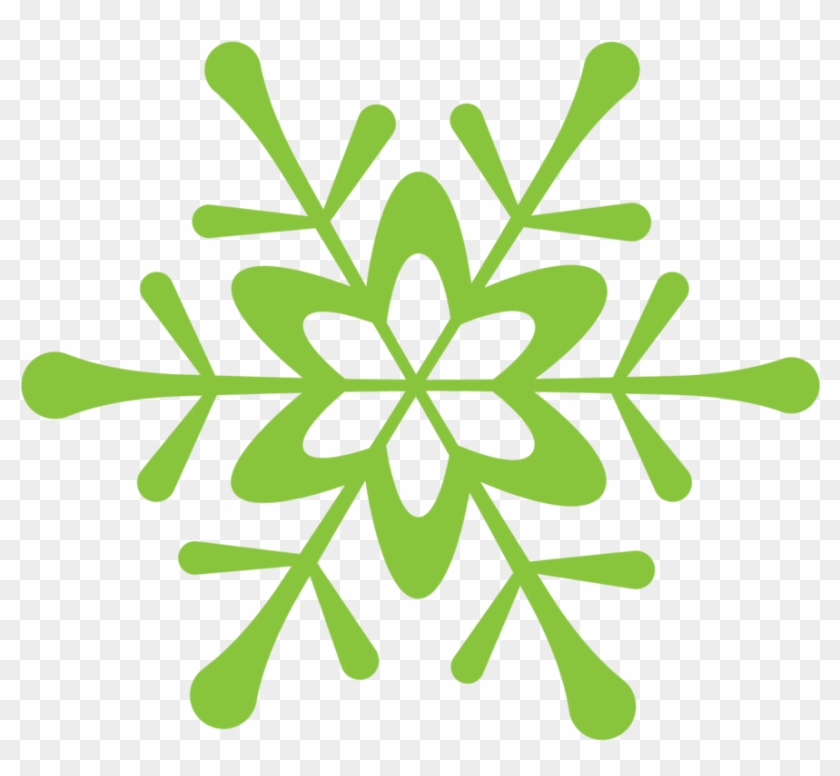 Christmas Owls - Minus - Green Snowflake Clipart #1355147