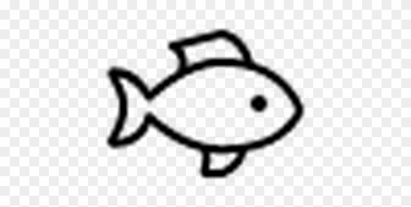 Fish Icon - Simple Fish Line Drawing #1355396
