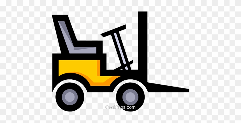 Symbol Of A Forklift Royalty Free Vector Clip Art Illustration - Empilhadeira #1355467