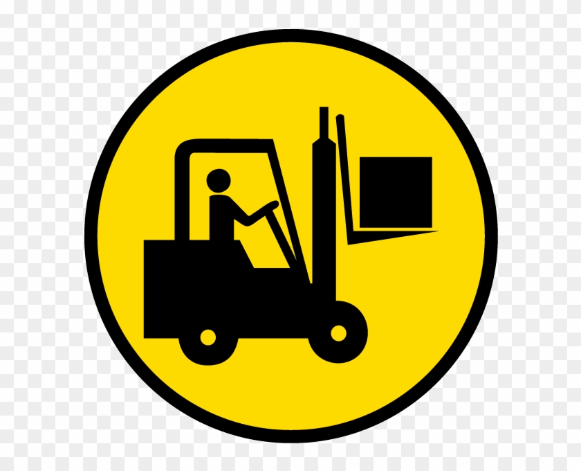 Forklift Area Floor Sign - Workplace Safety Signs #1355471