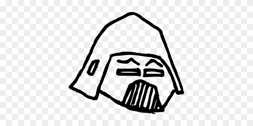 Anakin Skywalker Palpatine Stormtrooper Drawing Star - Darth Vader Cartoon Mask #1355492