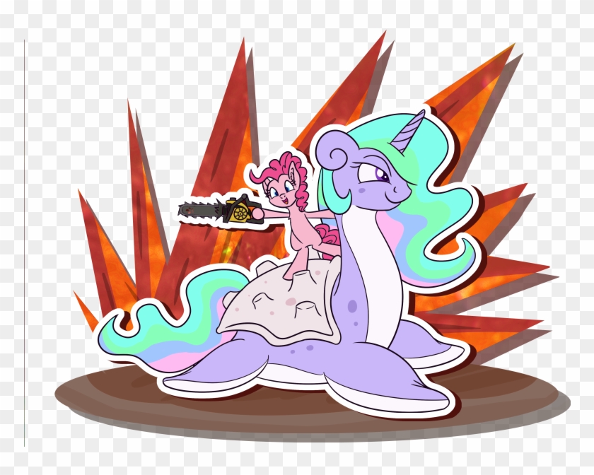 Couchcrusader, Chainsaw, Crossover, Doom, Lapras, Pinkie - Princess Celestia #1355585