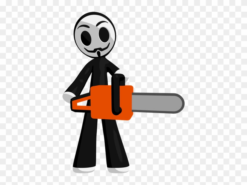 Little Anarchist With Chainsaw - Illustration #1355603