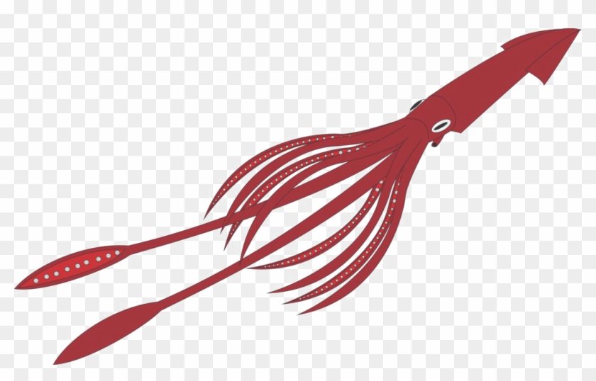 Giant Squid Transparent Background - Squid Transparent Background #1355621