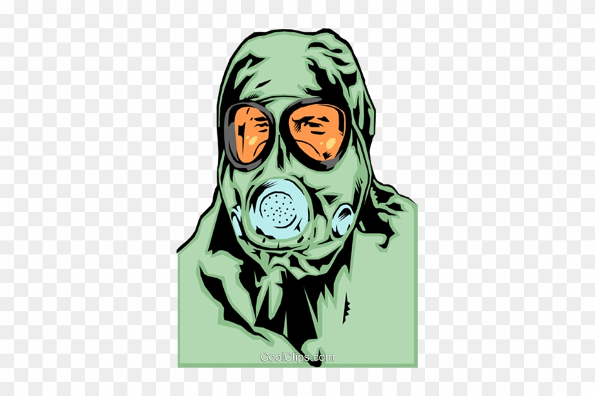 Gas Mask Royalty Free Vector Clip Art Illustration - Mascara De Gas Png Png #1355641