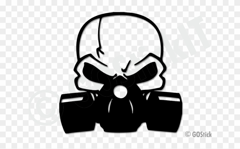 Gas Mask Clipart Minimalist - Cool Skulls With Gas Masks #1355661