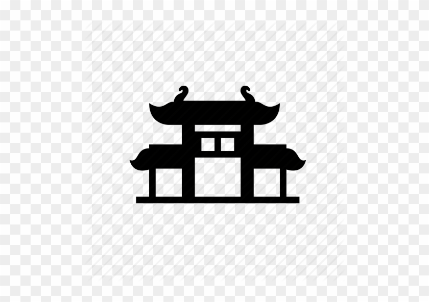 China Town Clipart Gate - Pagoda Icon On Map #1355724