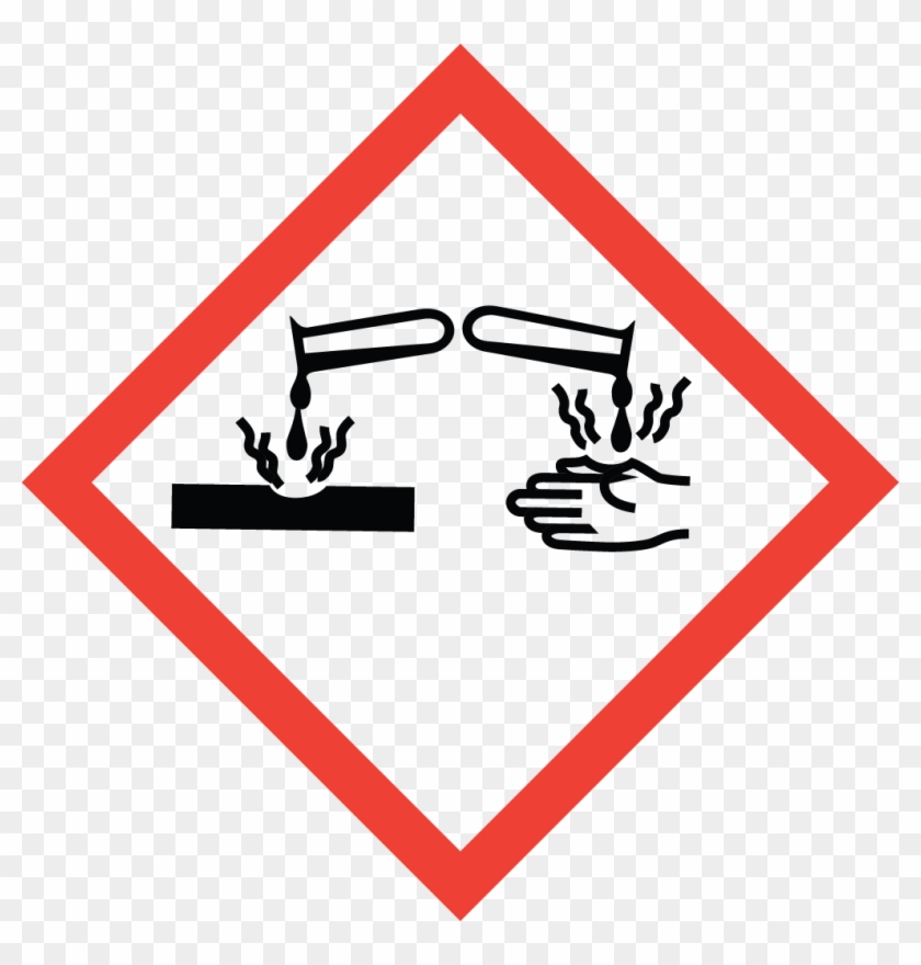 Pictogram - Globally Harmonized System Corrosive #1355758