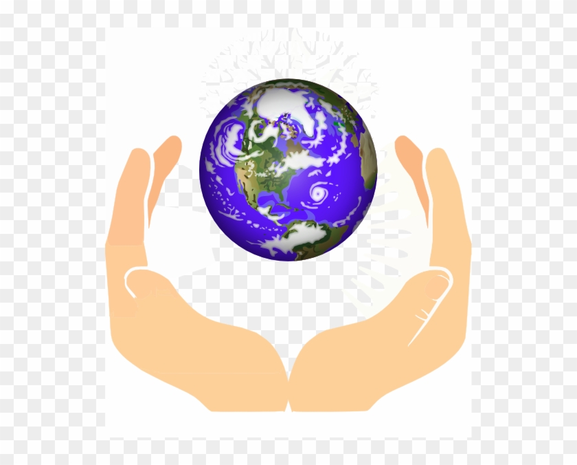 hands around earth clipart