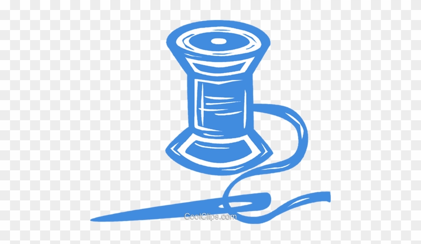 Needle And Thread Royalty Free Vector Clip Art Illustration - Needle And Thread Royalty Free Vector Clip Art Illustration #1355912