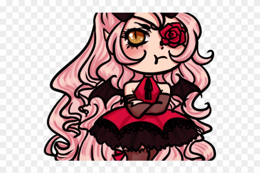 Vampire Clipart Little Girl - Anime Chibi Vampire Girl #1355963