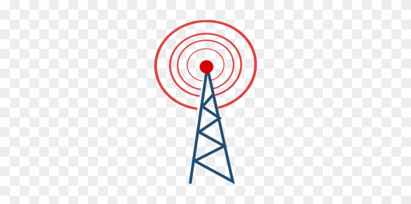 Telecommunications Tower Telecommunications Network - Radio Tower Clip Art #1355971