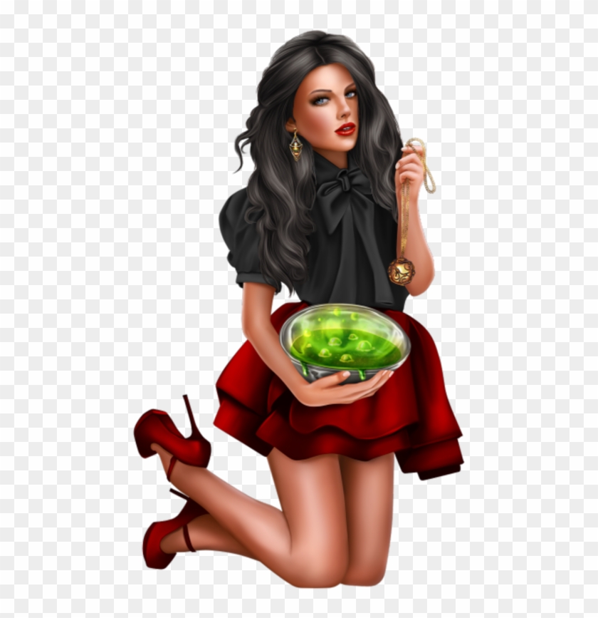 Tube Halloween Femme Halloween 1, Witch, Clip Art, - Femme Tube Food Png #1356003