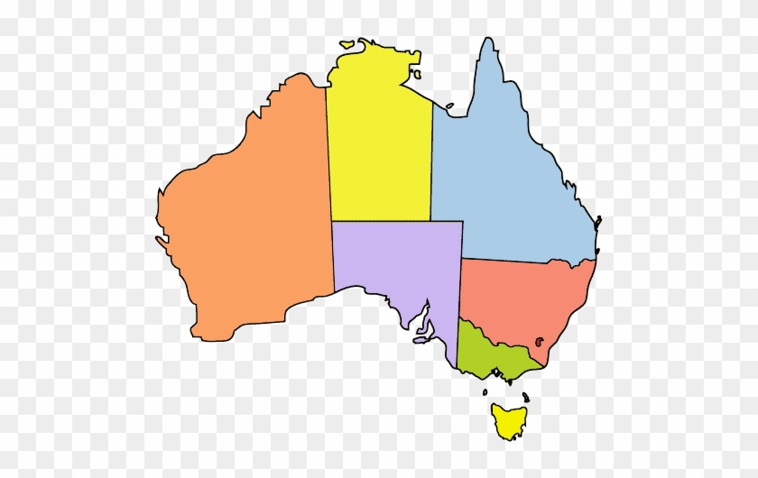 Australia Locator Mjc Coloured - Australia States #1356042