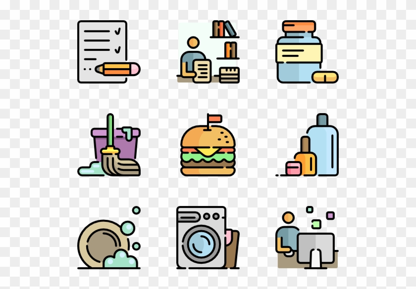 Daily Routine Objects & Actions - Restaurant Menu Icon Vector #1356101