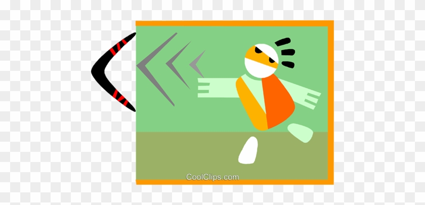 Boomerang Royalty Free Vector Clip Art Illustration - Boomerang Royalty Free Vector Clip Art Illustration #1356127