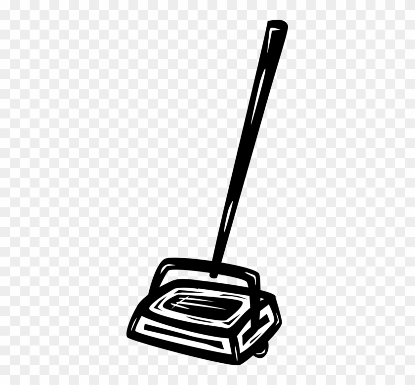 Vector Illustration Of Carpet Sweeper Mechanical Device - Vector Illustration Of Carpet Sweeper Mechanical Device #1356195