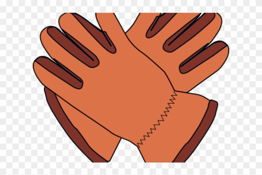 Gloves Clipart Brown - Clip Art Gloves #1356205
