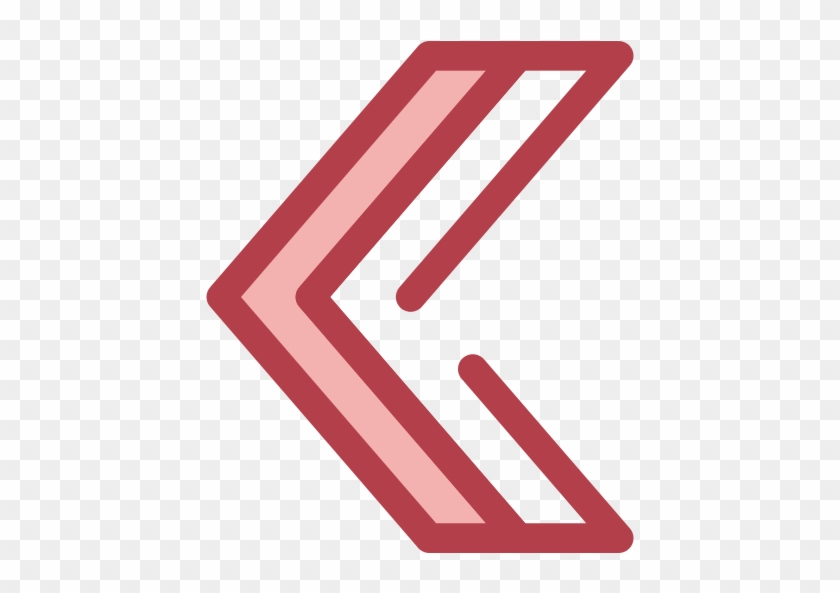 Chevron Arrowhead Png File - Left Arrow Red Icon #1356381