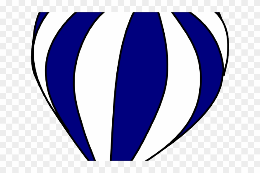 Hot Air Balloon Clipart Chevron - Blue #1356443