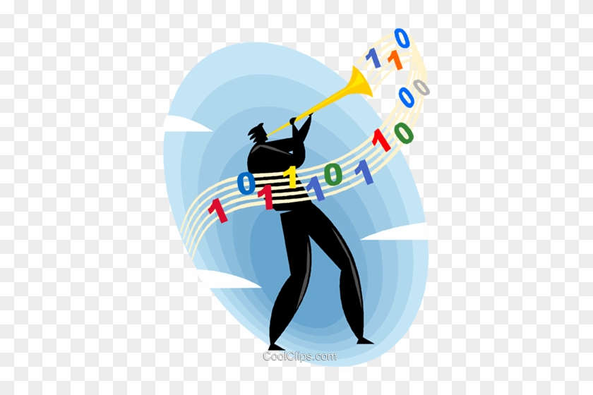 Man Playing Programming Music Royalty Free Vector Clip - Graphic Design #1356521