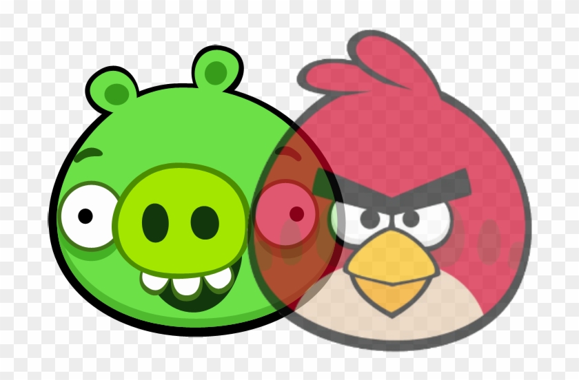 The Picture Above Represents My Venn Diagram To Compare - Red Angry Bird Voice #1356572