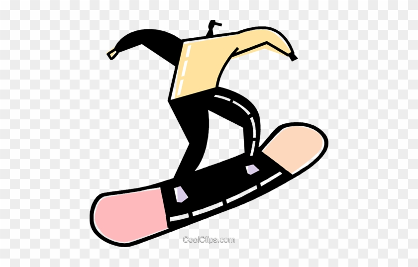 Snowboarding Royalty Free Vector Clip Art Illustration - Snowboarding Royalty Free Vector Clip Art Illustration #1356661