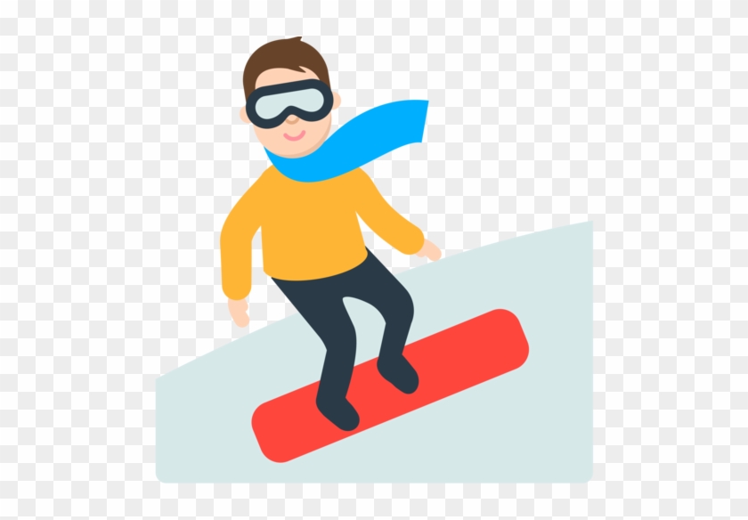 Free Download Clip Art Clipart Emoji Snowboarding Clip - Snowboarding #1356669