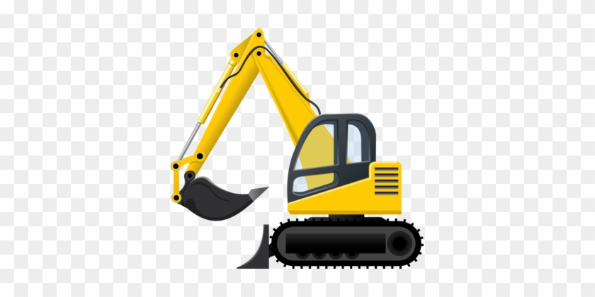 Excavator Heavy Machinery Backhoe Wheel Tractor-scraper - Yellow Excavator Throw Blanket #1356674