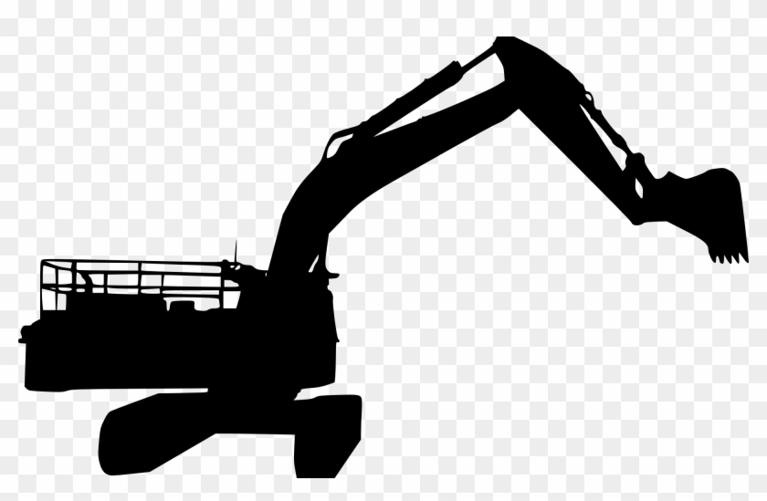 Bulldozer Svg Silhouette - Excavator Draw Transparent Background #1356685