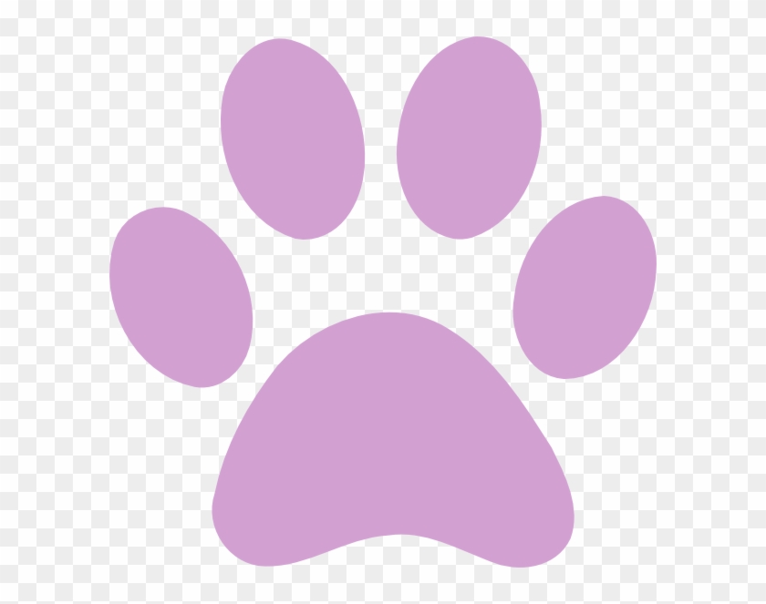 Dog Paw Print Pink #1356691