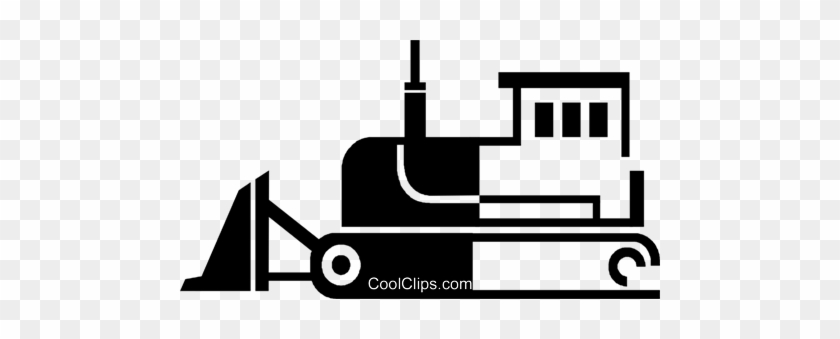 Bulldozer Royalty Free Vector Clip Art Illustration - Bulldozer Royalty Free Vector Clip Art Illustration #1356697