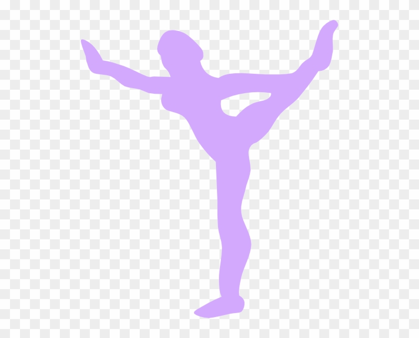 Gymnastics Cartoon Silhouette #1356744