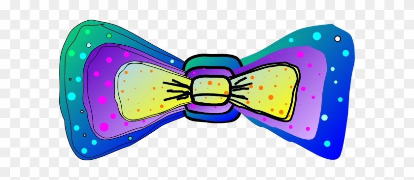 Rainbow Clipart Bow - Rainbow Bow Tie Clip Art #1356764
