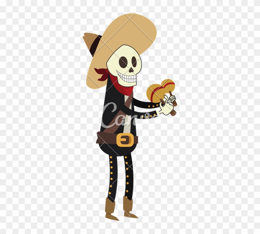 Skeleton Mariachi Icon - Gorra Mariachi Illustration Png #1356814