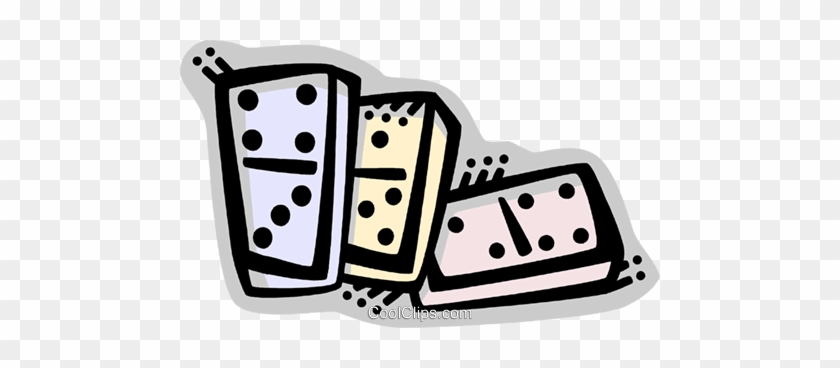 Dominos Royalty Free Vector Clip Art Illustration - Illustration #1356864
