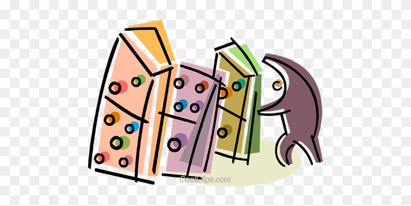 Dominos Royalty Free Vector Clip Art Illustration - Dominos Royalty Free Vector Clip Art Illustration #1356865