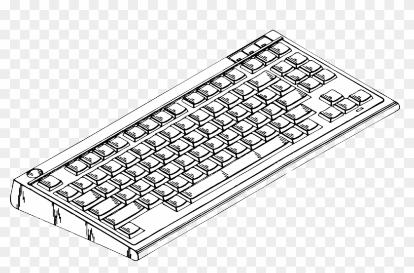 Computer- - Computer Keyboard Clipart #1356867