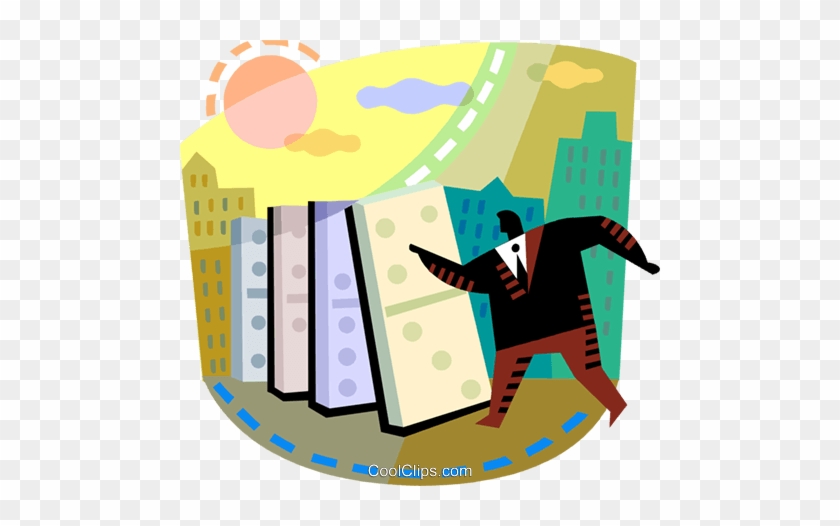 Dominos Royalty Free Vector Clip Art Illustration - Illustration #1356873