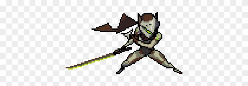 Made The Pixel Genji Sprite In Minecraft - Art Of Overwatch By Blizzard Entertainment #1356896