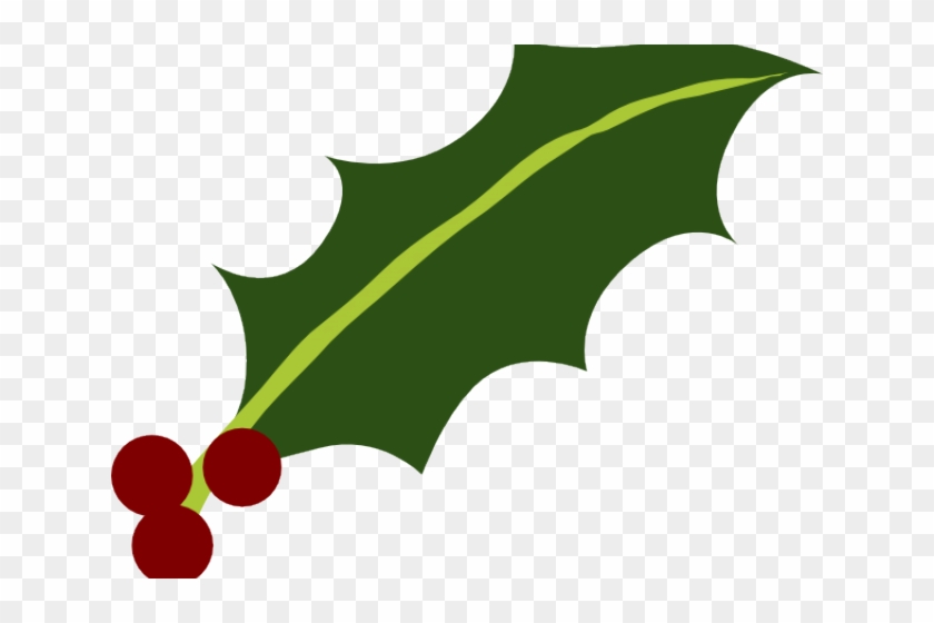 Berries Clipart Holly Leaf - Holly Leaf #1356980